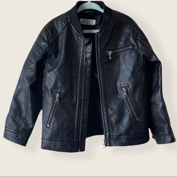 H&M Other - H&M | Black Faux Leather Biker Jacket